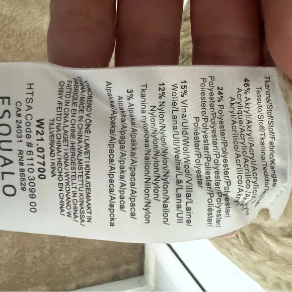 Esqualo Tan Chunky Open Front Cardigan New - Picture 4 of 5